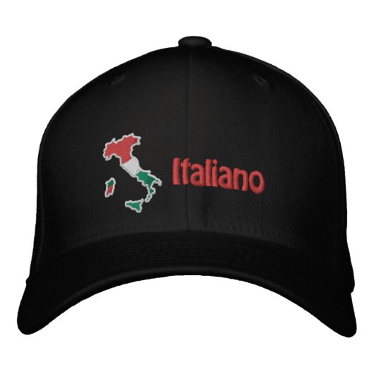イタリア刺繍ハット 刺繍入りキャップ (正面)