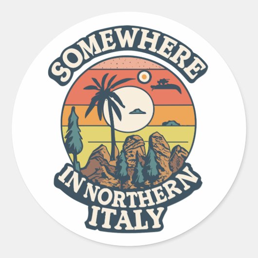 イタリア北部のどこか ラウンドシール (正面)