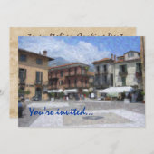 イタリア北部パーティーの招待状 招待状 (正面/裏面)