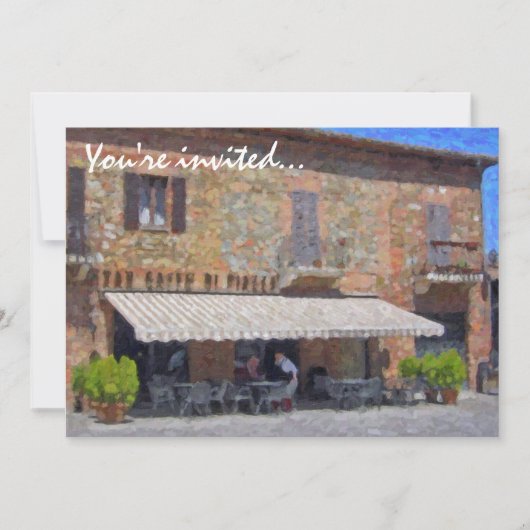 イタリア北部パーティーの招待状 招待状 (正面)