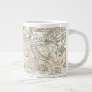 イタリア古代ローマ地形図 ジャンボコーヒーマグカップ