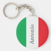 イタリア名モノグラム国旗 キーホルダー (正面)