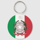 イタリア国イタリアン旗ファッション/スポーツ キーホルダー (裏面)