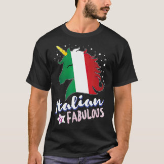 イタリア国イタリアン旗一角 Tシャツ
