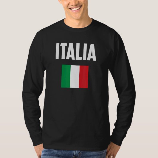 イタリア国イタリアン旗 Tシャツ (正面)