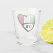 イタリア国コード国旗のハート, ITA ショットグラス (裏面)