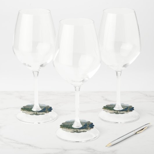 イタリア国外のアマルフィ結婚したー海岸 ワイングラスタグ (セット)