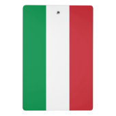 イタリア国旗が付いたミニクリップボード ミニクリップボード (裏面)