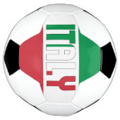 イタリア国旗で愛らしい愛国心 サッカーボール (回転)