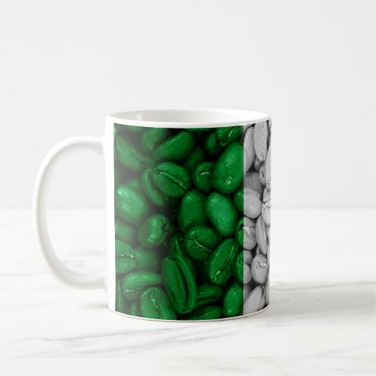 イタリア国旗とコーヒー コーヒーマグカップ (左)