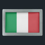 イタリア国旗とベルトバックル 長方形ベルトバックル<br><div class="desc">イタリアエレガントの国旗とベルトバックル。この製品はカスタマイズ可能。</div>