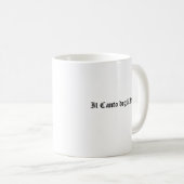 イタリア国旗と国歌名入りマグカップ コーヒーマグカップ (正面右)