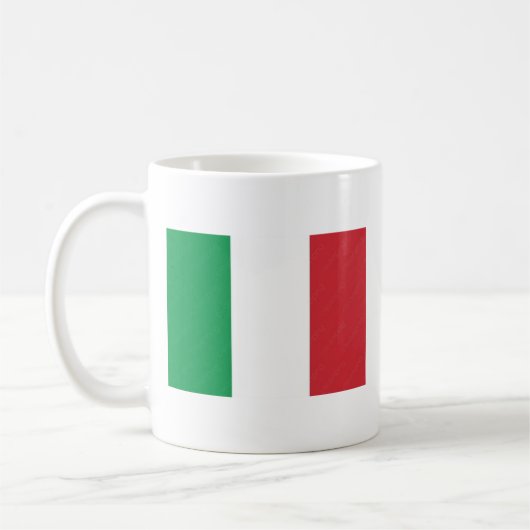 イタリア国旗と国歌名入りマグカップ コーヒーマグカップ (左)