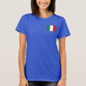 イタリア国旗と地図dk Tシャツ (正面)