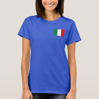 イタリア国旗と地図dk Tシャツ