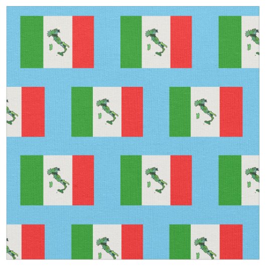 イタリア国旗のイタリアン地図 ファブリック (クローズアップ)