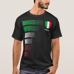イタリア国旗のエンブレムイタリアンプライド祖先H Tシャツ