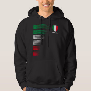 イタリア国旗のエンブレム – イタリアンプライド祖先 パーカ