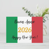 イタリア国旗のカリグラフィー 2026 シーズンカード (スタンド正面)