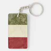 イタリア国旗のキーチェーン土産 キーホルダー (裏面)