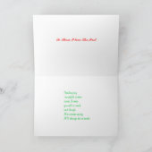 イタリア国旗のグリーティングカード カード (内部)