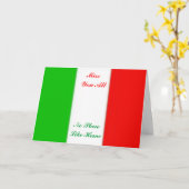 イタリア国旗のグリーティングカード カード (黄色い花)