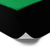 イタリア国旗のサッカーファン ポスター (角)