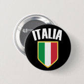 イタリア国旗のサッカーファン 缶バッジ (正面&裏面)
