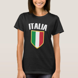 イタリア国旗のサッカーファン Tシャツ