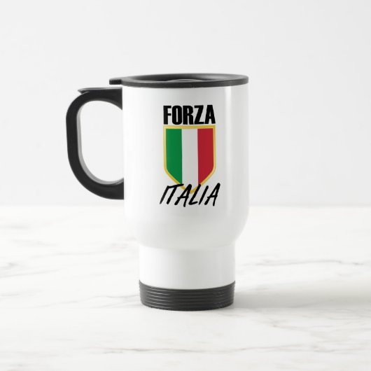 イタリア国旗のサッカー トラベルマグ (左)