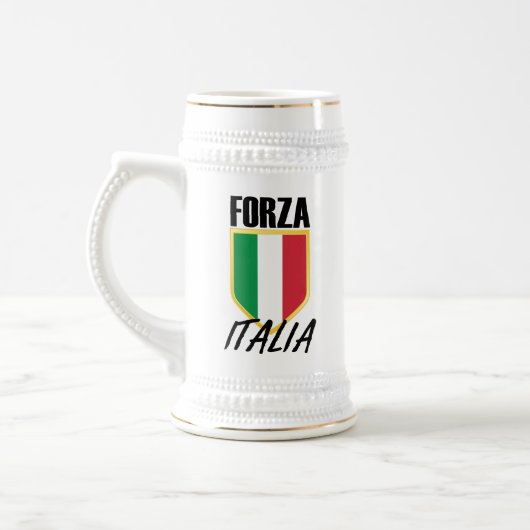 イタリア国旗のサッカー ビールジョッキ (左)