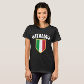 イタリア国旗のサッカー Tシャツ (正面フル)