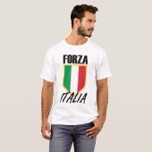 イタリア国旗のサッカー Tシャツ (正面フル)