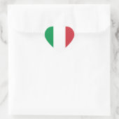 イタリア国旗のシール ハートシール (バッグ)