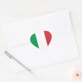 イタリア国旗のシール ハートシール (封筒)