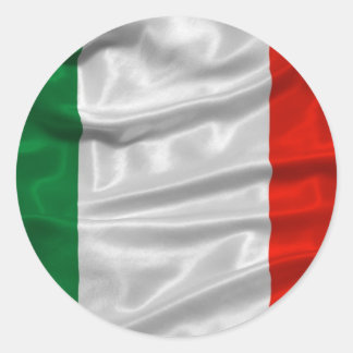 イタリア国旗のシール ラウンドシール