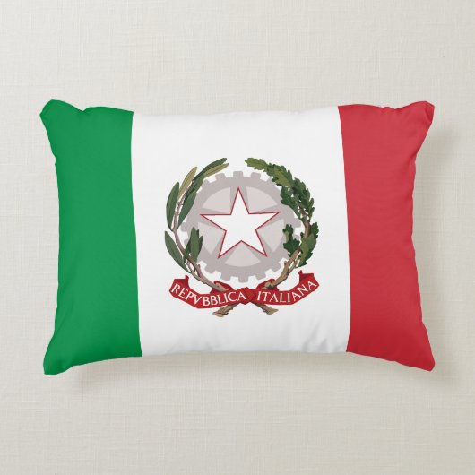 イタリア国旗のスマホケース アクセントクッション (正面)