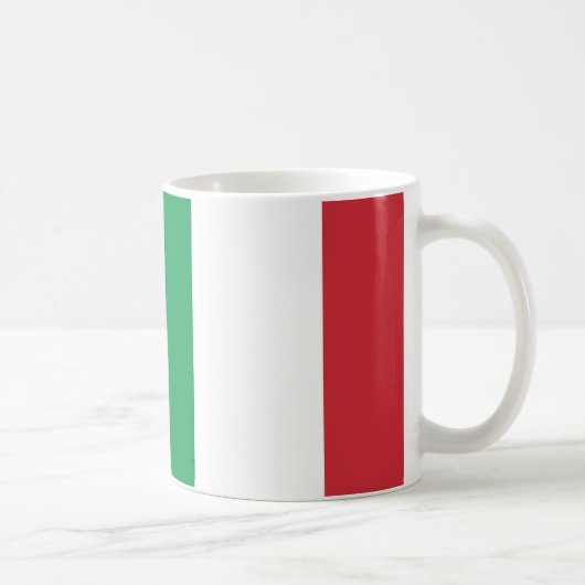 イタリア国旗のセラミックマグカップ コーヒーマグカップ (右)