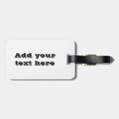 イタリア国旗のダークエッジのカスタマイズ可能 ラゲッジタグ (裏面横)