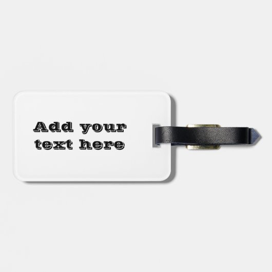 イタリア国旗のダークエッジのカスタマイズ可能 ラゲッジタグ (裏面横)