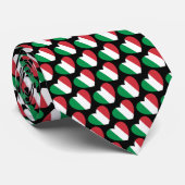 イタリア国旗のハート愛国的なネックタイ ネクタイ (ロール)