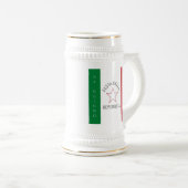 イタリア国旗のフェスタ・デラ・レパブブリカ ビールジョッキ (正面右)