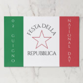イタリア国旗のフェスタ・デラ・レパブブリカ ペーパーパッド (正面)