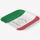 イタリア国旗のフェスタ・デラ・レパブブリカ ペーパープレート (傾斜あり)