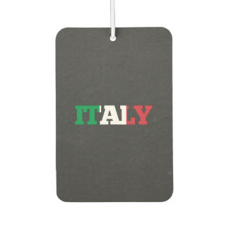 イタリア国旗のフォント カーエアーフレッシュナー