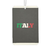 イタリア国旗のフォント カーエアーフレッシュナー (裏面)