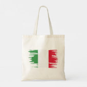 イタリア国旗のブラシアート トートバッグ (裏面)