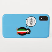 イタリア国旗のペンギンカスタムギフト Case-Mate iPhoneケース (裏面(横))
