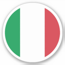 イタリア国旗の丸いシール シール