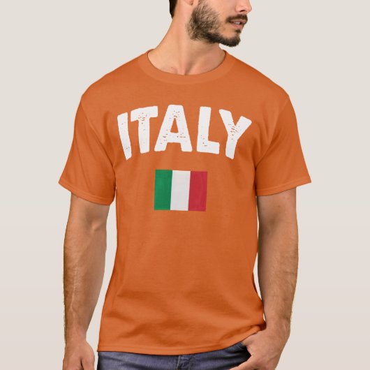 イタリア国旗の女性 Tシャツ (正面)